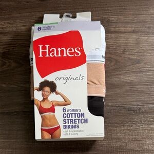 Hanes Women's Cotton Stretch Bikinis Underwear